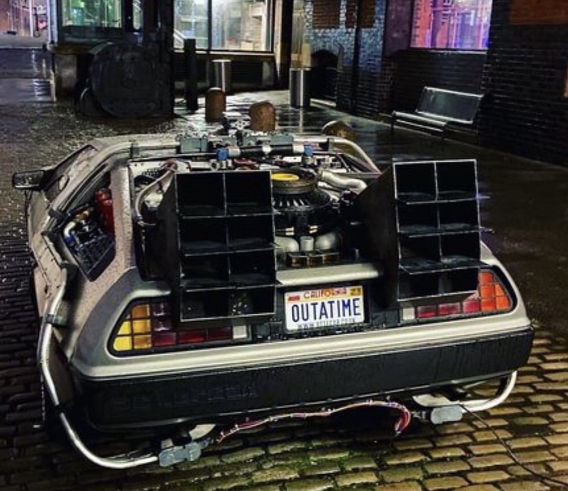 BTTT Car at the Back to the Future The Musical after show party in Manchester