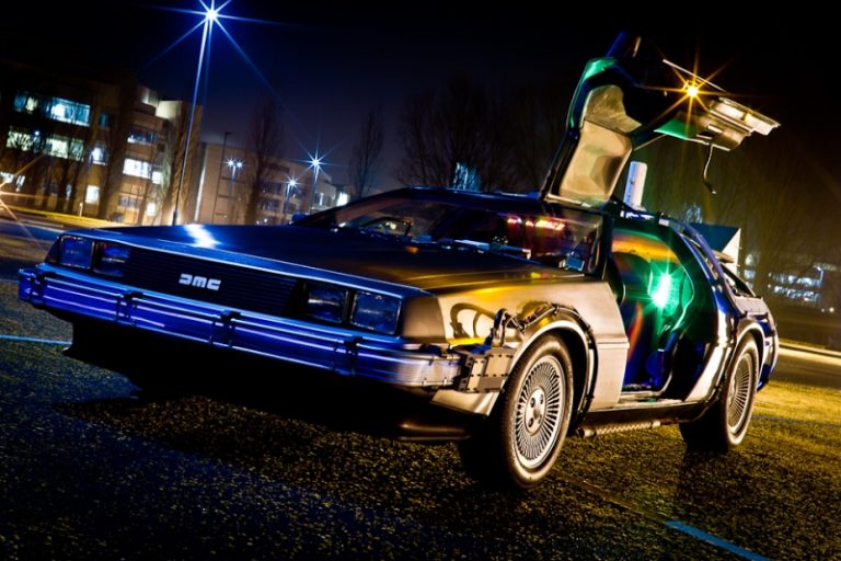 !! The Official BTTF Car DeLorean Time Machine, Rent A Delorean