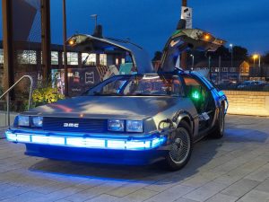 The Only OFFICIAL DeLorean Time Machine for Hire in the UK and Europe follow us on our Blog for all the News and Events in Time